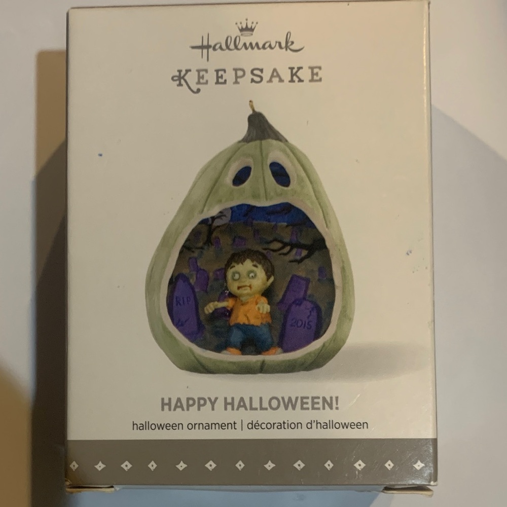 Hallmark Keepsake Halloween Ornament with Green and Purple